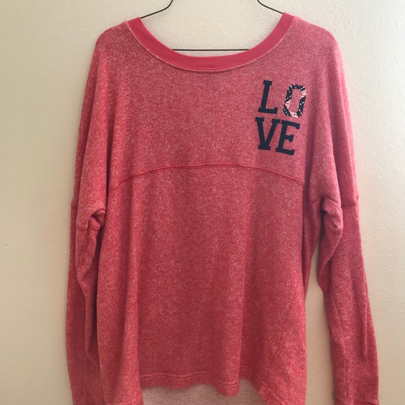 Pink long sleeve sweater - Picture 1 of 2